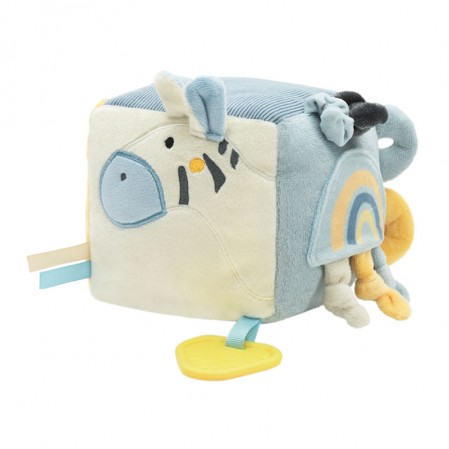 Kikkaboo Плюшено кубче Stripy Friends