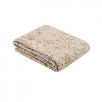 Kikkaboo Одеяло от муселин двупластово 100х100 см Secret Garden Beige