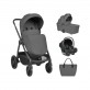 Комбинирана количка 3в1 с кош за новородено Modena Dark Grey 2027 Комбинирана количка 3в1 с кош за новородено Modena Dark Grey 2027