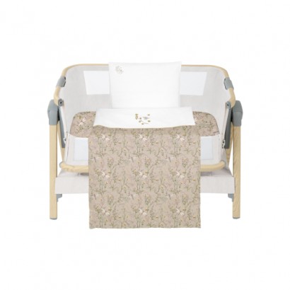 Бебешки спален комплект за мини-кошара 5ч Secret Garden Beige