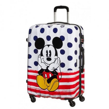 Samsonite AT Спинер на 4 колела Disney Legends 75 см Mickey Сини точки
