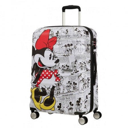 Samsonite American Tourister Спинер на 4 колела 67 см. Wavebreaker MINNIE COMICS WHITE