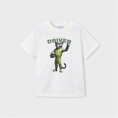 Детска тениска Mayoral за момче с апликация Driver